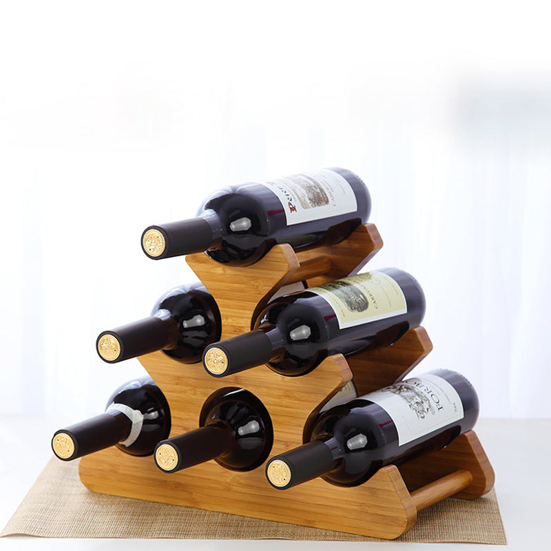 High-quality bamboo wine rack