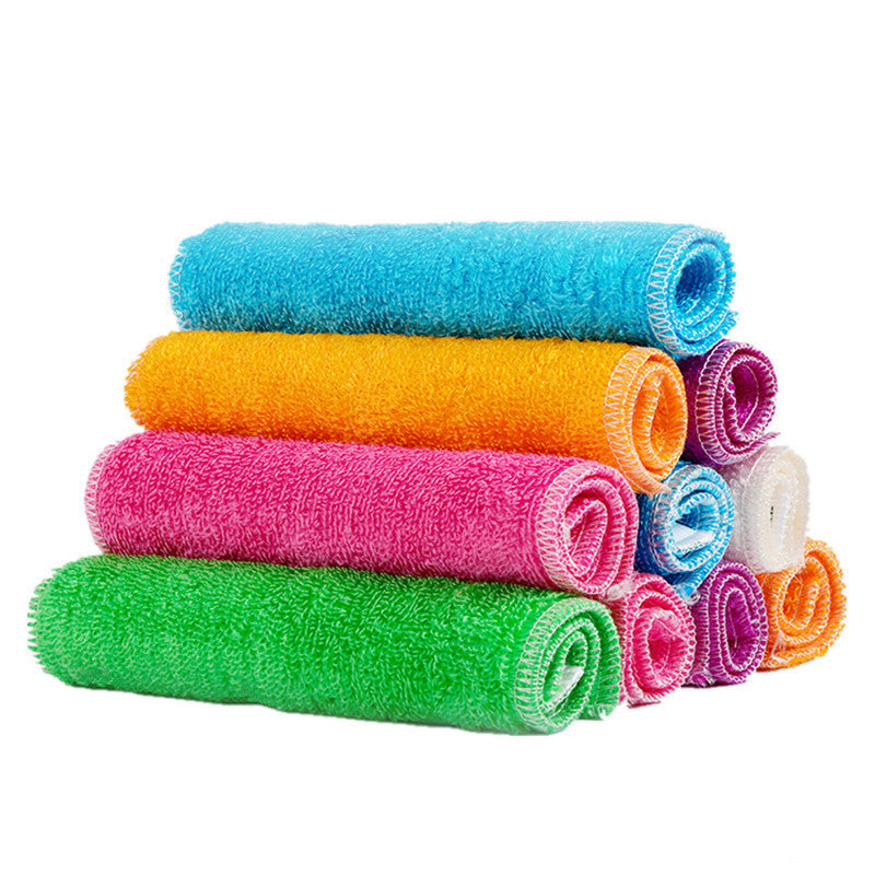 Bamboo thickened dish towel