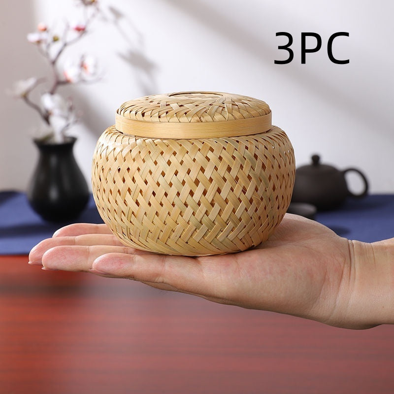 Bamboo Woven Tea Pot Gift Box