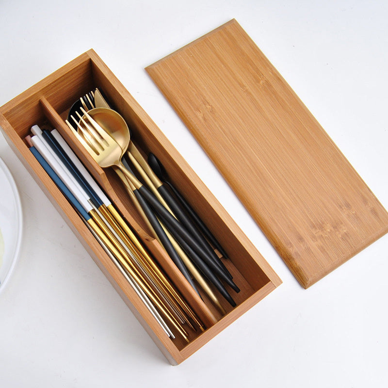 Storage Chopsticks Chopsticks Bamboo Wooden Box