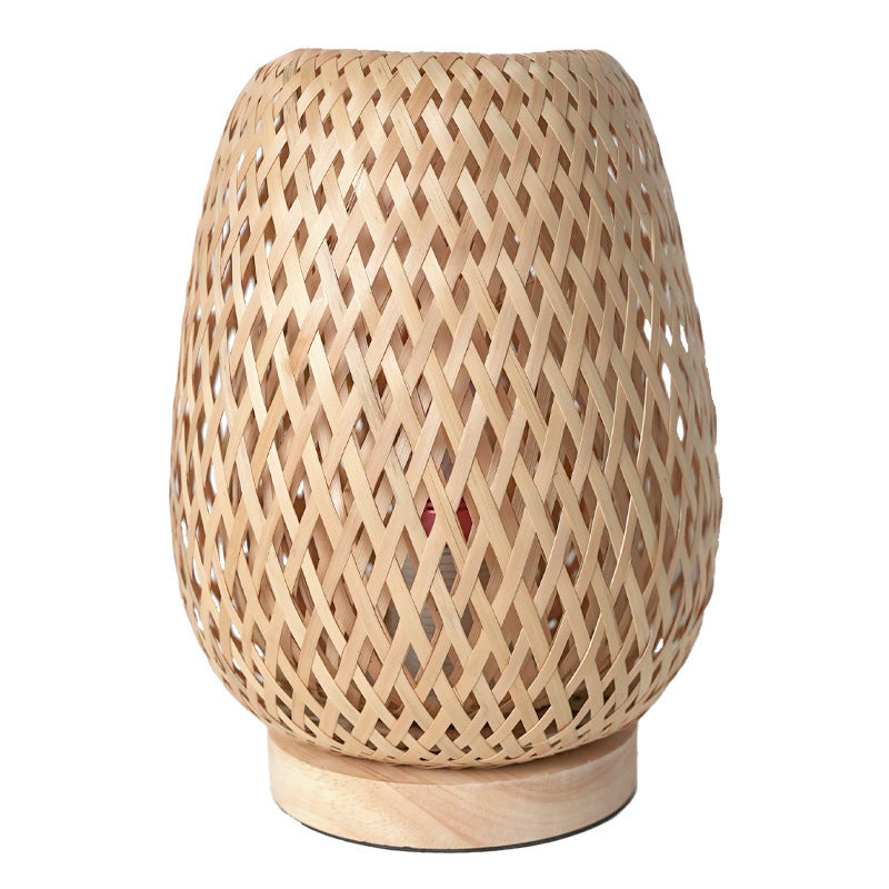 Bamboo Table Lamp Bedside Bedroom Nordic
