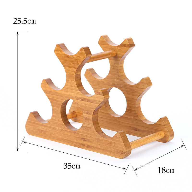 High-quality bamboo wine rack
