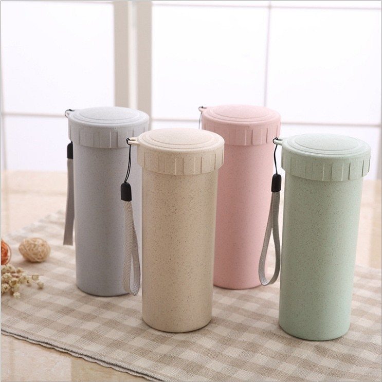 Bamboo fiber portable fitness cup