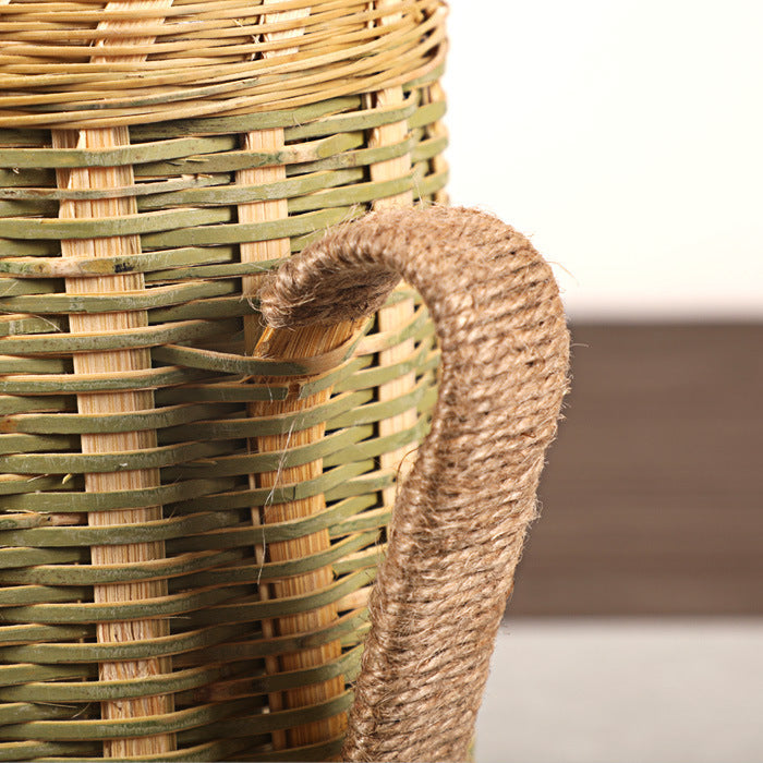 Bamboo woven hot water bottle