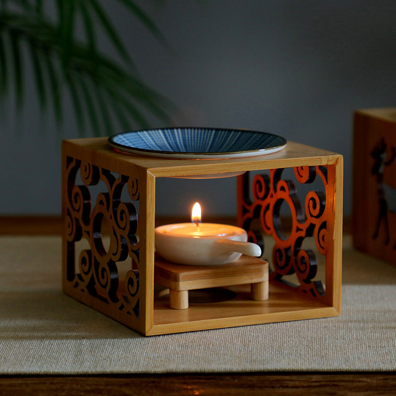 Bamboo Candle Lamp Aromatherapy Lamp