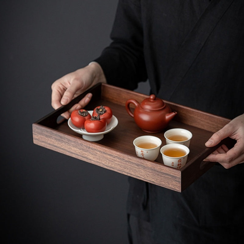 Bamboo Tray Household Tea Set Storage
