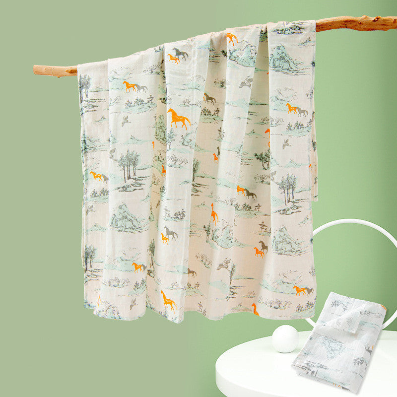 Thin Newborn Bamboo Fiber Children's Blanket