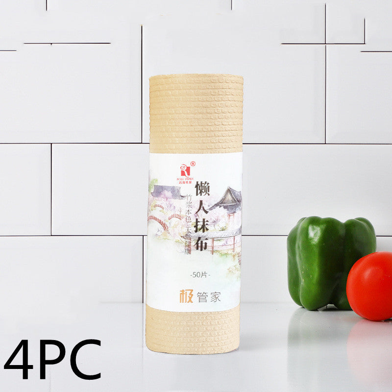 Bamboo Pulp Paper Bamboo Fiber Disposable Wet Water Washable Rag