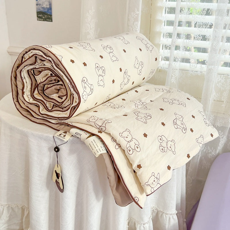 Class A Maternal And Child Grade Summer Quilt Soybean Fiber Cartoon Washed Cotton