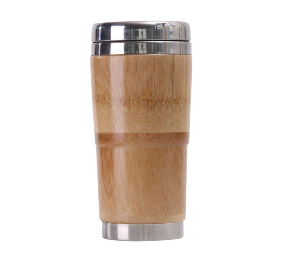 Natural bamboo vacuum flask