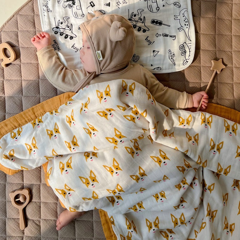 Baby Quilt With Bamboo Cotton Gauze