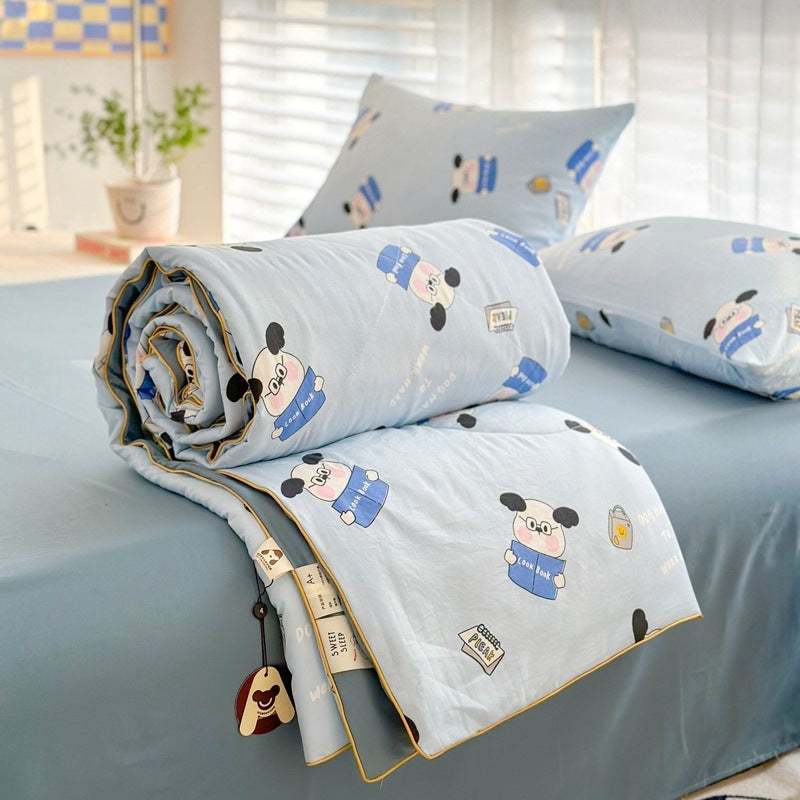 Class A Maternal And Child Grade Summer Quilt Soybean Fiber Cartoon Washed Cotton