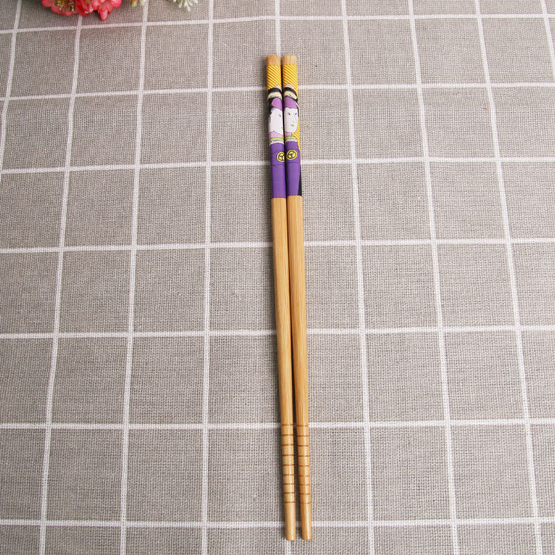 Lady Printed Bamboo Chopsticks