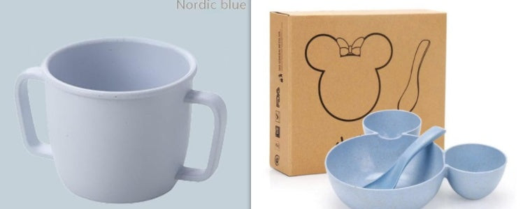 Bamboo Fiber Household Children's Milk Cup Creative With Handle