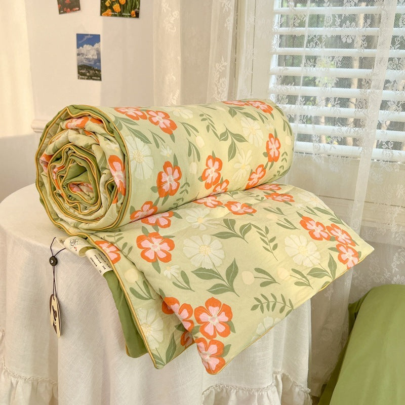 Class A Maternal And Child Grade Summer Quilt Soybean Fiber Cartoon Washed Cotton