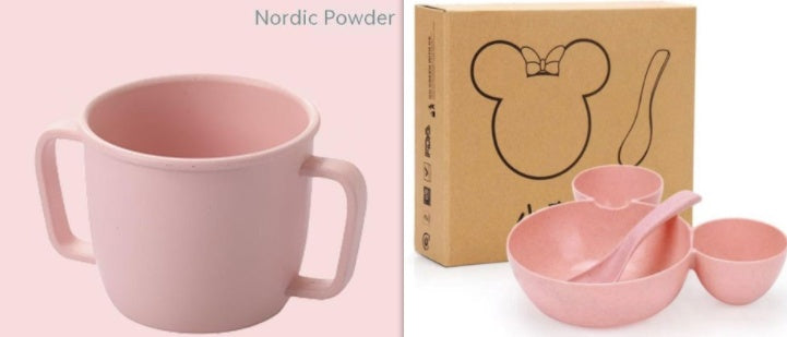 Bamboo Fiber Household Children's Milk Cup Creative With Handle