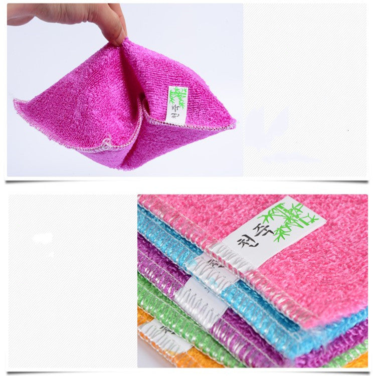 Bamboo thickened dish towel