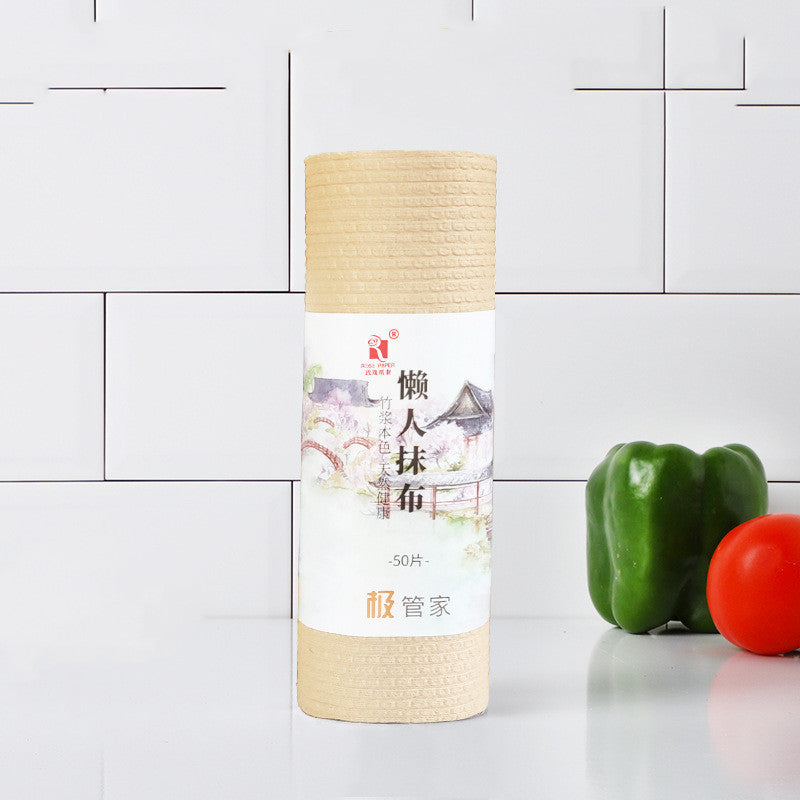 Bamboo Pulp Paper Bamboo Fiber Disposable Wet Water Washable Rag