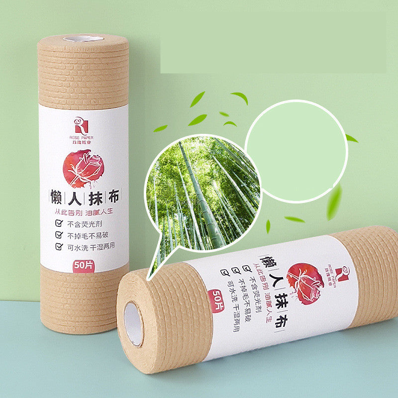 Bamboo Pulp Paper Bamboo Fiber Disposable Wet Water Washable Rag