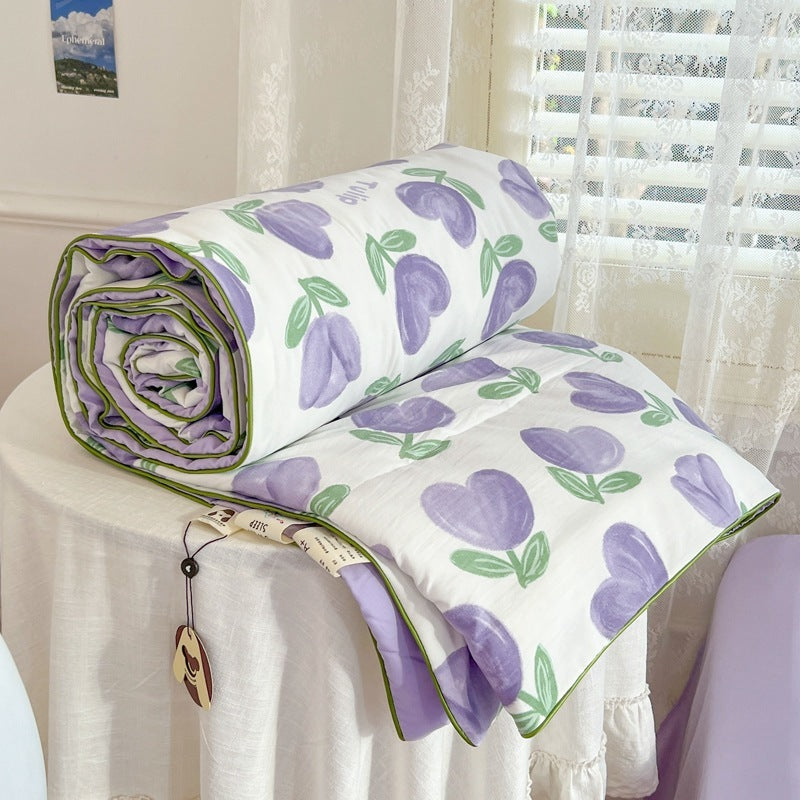 Class A Maternal And Child Grade Summer Quilt Soybean Fiber Cartoon Washed Cotton