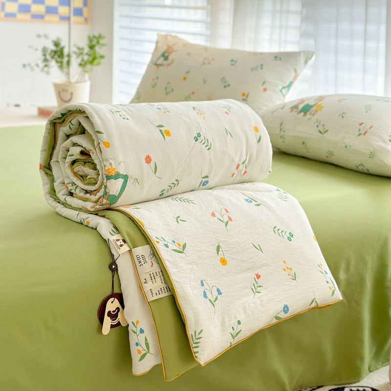 Class A Maternal And Child Grade Summer Quilt Soybean Fiber Cartoon Washed Cotton