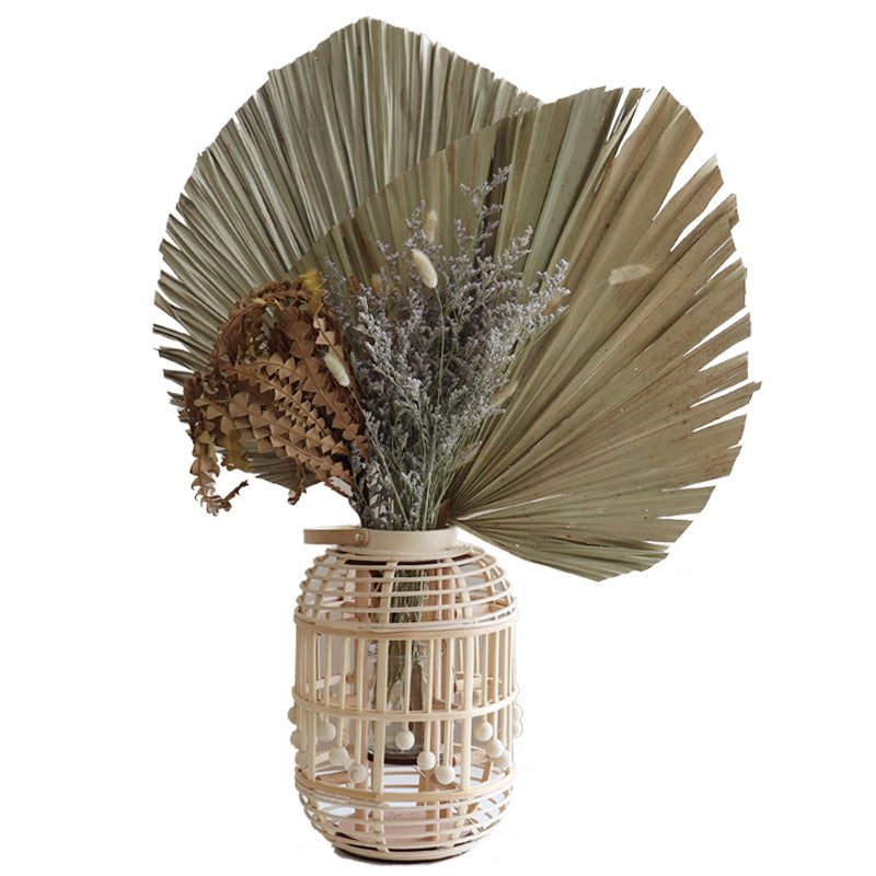 Floor Vase Bamboo Woven Lantern