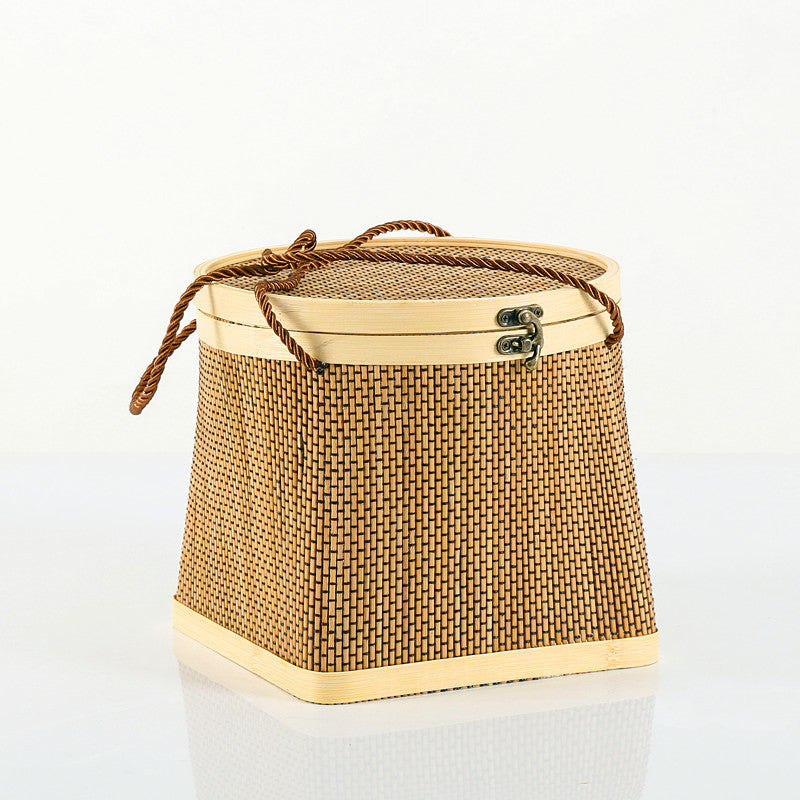 Bamboo Dumplings Wrapped In Bamboo Basket