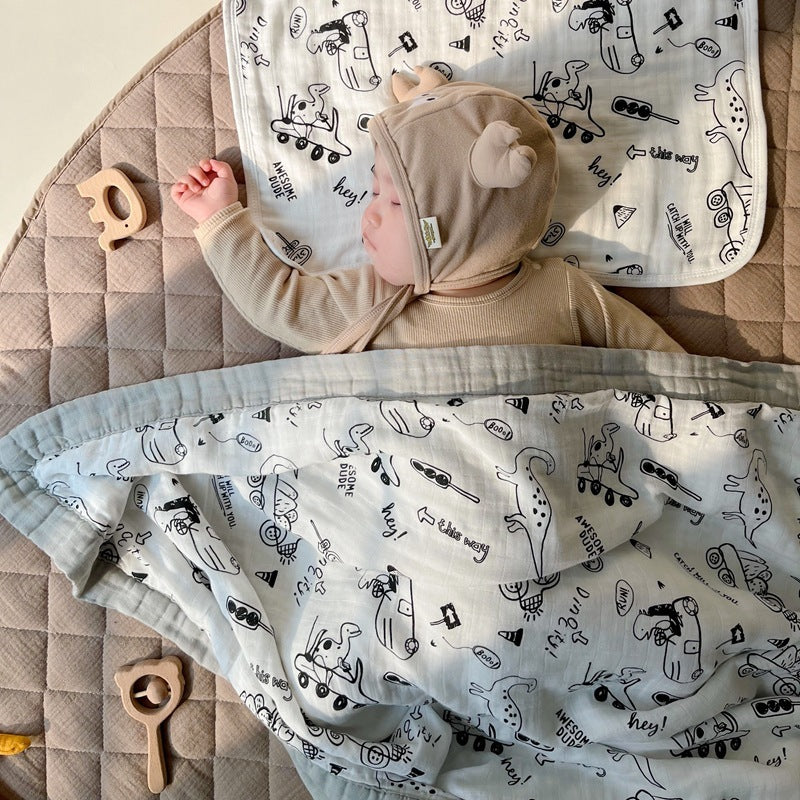 Baby Quilt With Bamboo Cotton Gauze